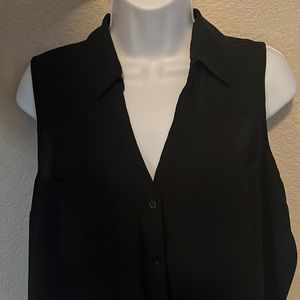 Express chiffon sleeveless button up